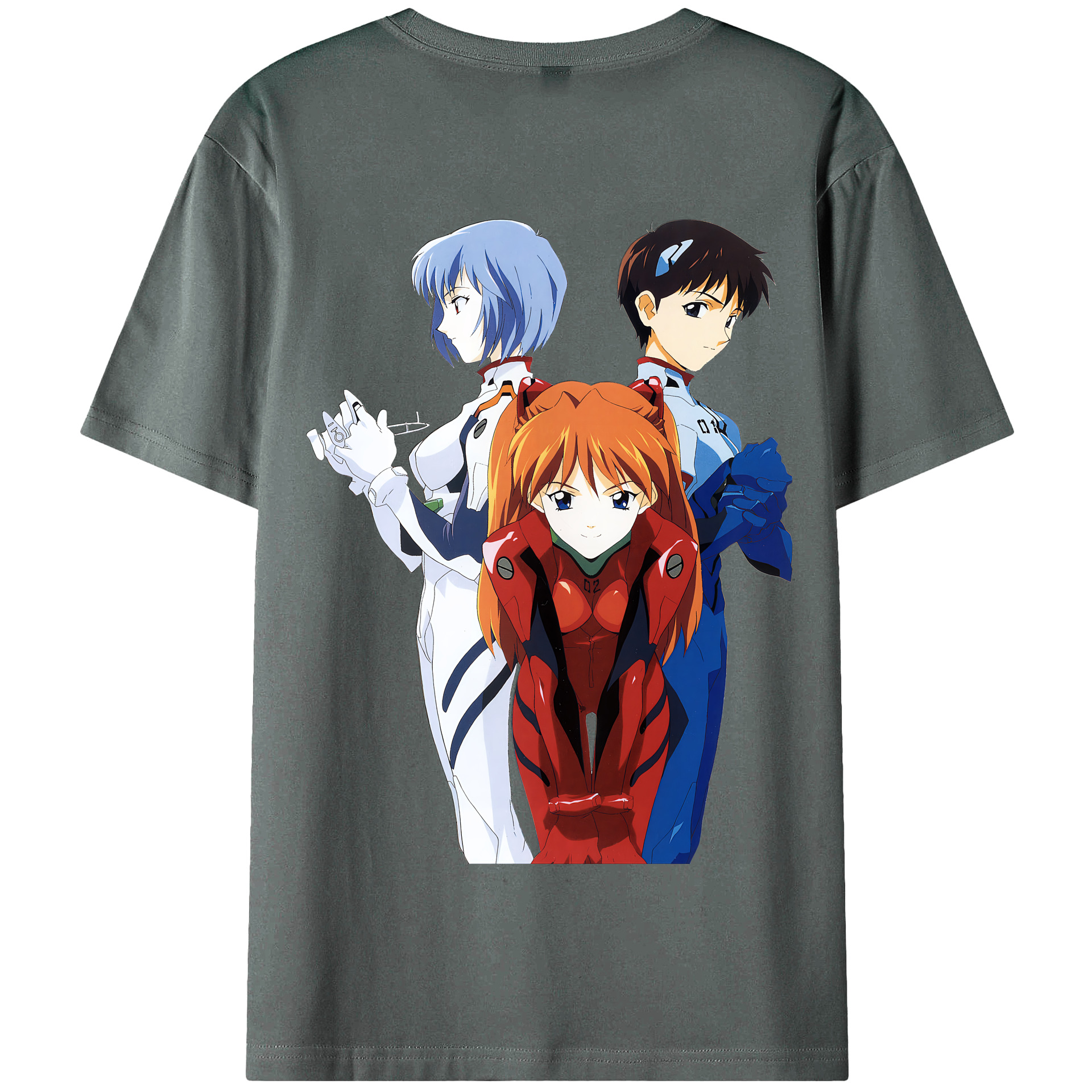 （画像用） EVA 新世紀エヴァンゲリオン 綿100％半袖Tシャツ（背面プリント）
